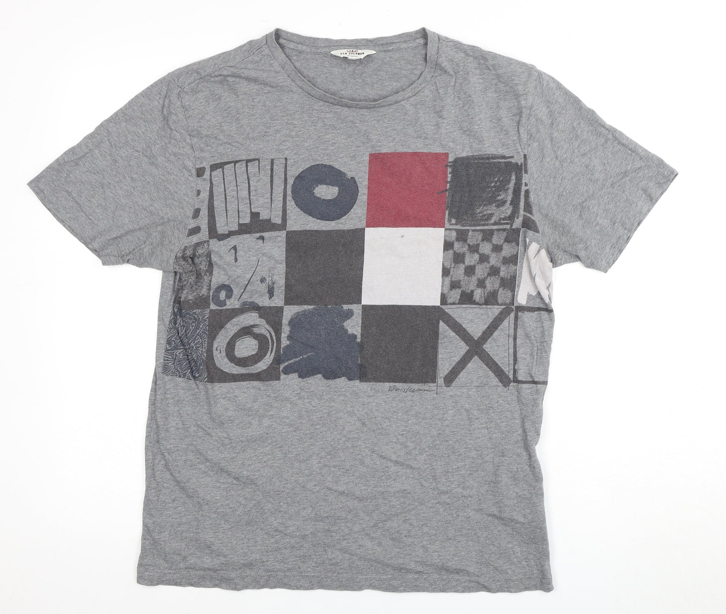 Mens UK Size M Ben Sherman Grey  T-Shirt