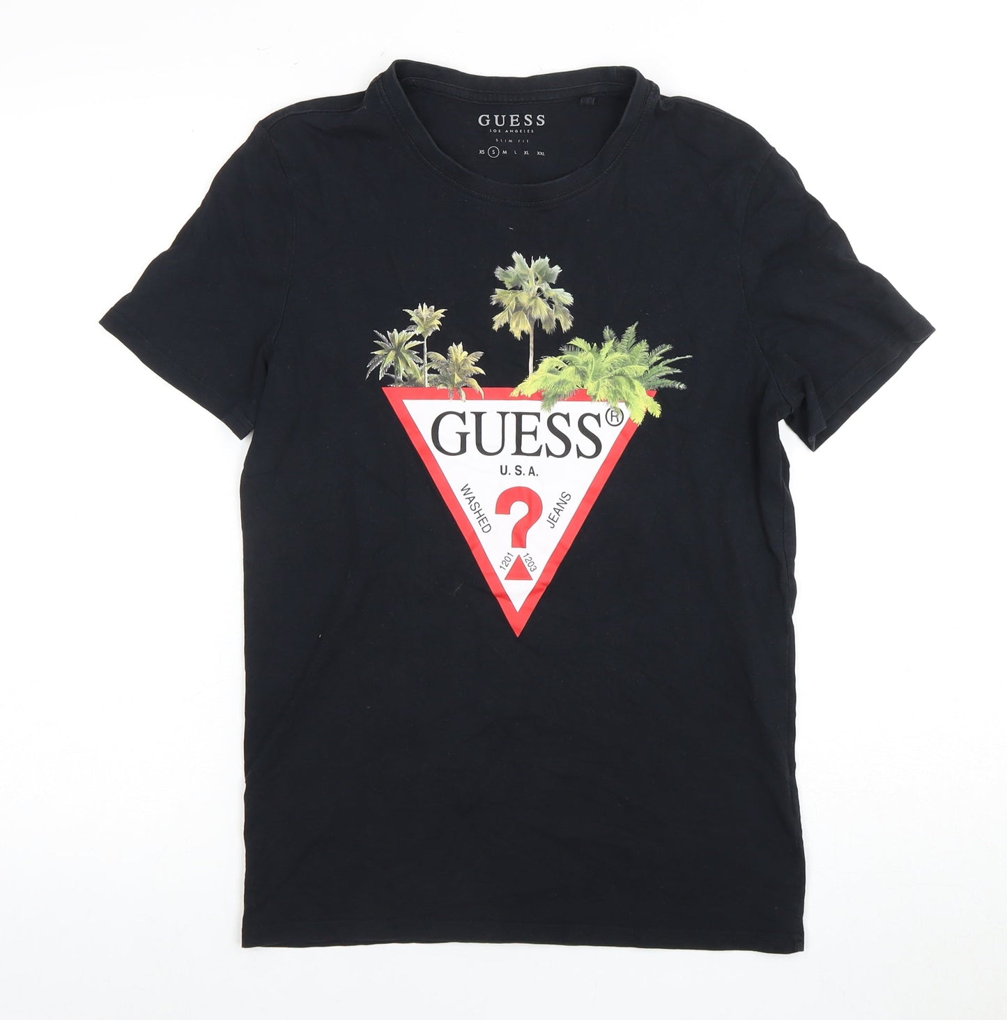 Mens UK Size S GUESS Black  T-Shirt