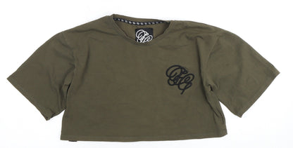 Fabric Women's Green XS Cropped T-Shirt