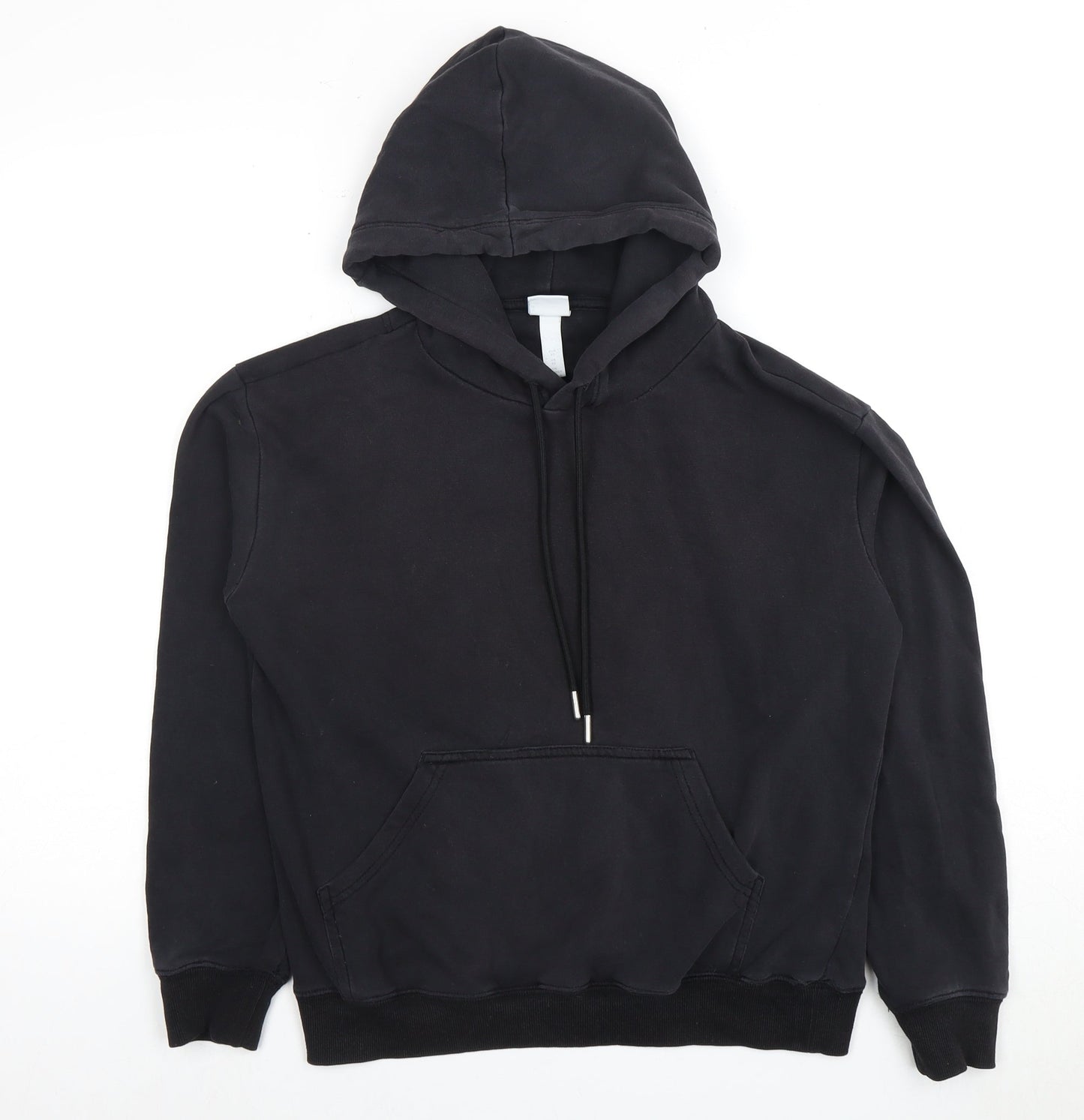 H&M Unisex Adults XS Black Pullover Hoodie