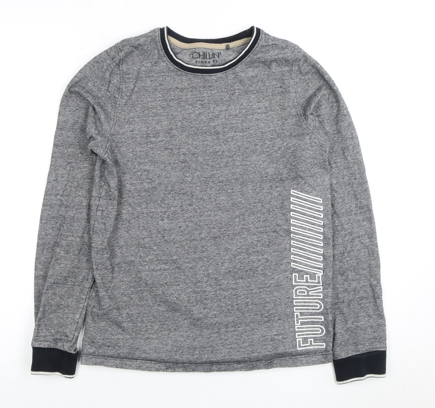 Chill'n Boys Grey Crew Neck Sweatshirt 14 Years