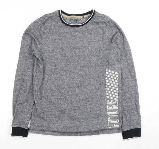 Chill'n Boys Grey Crew Neck Sweatshirt 14 Years