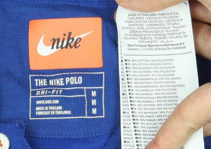 Nike Men's Blue Polo Shirt M Short Sleeve Sporty