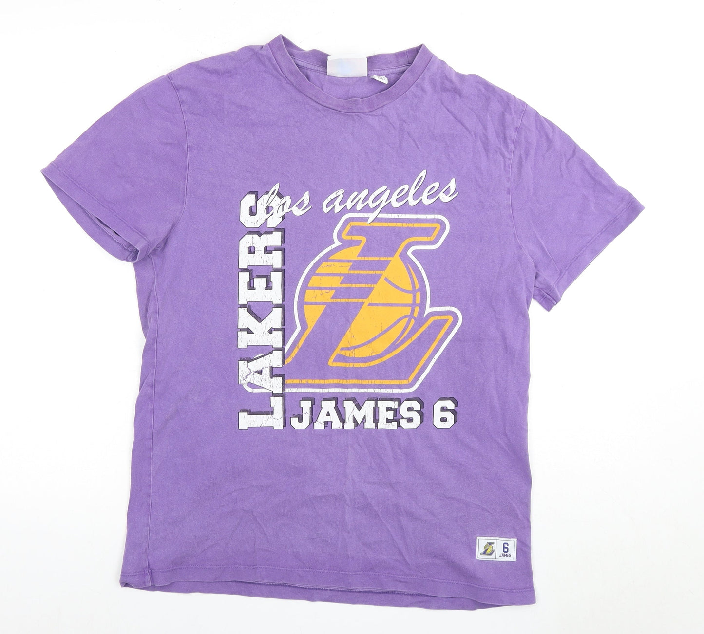 NBA Men's Purple Lakers T-Shirt, Medium, Sports Style