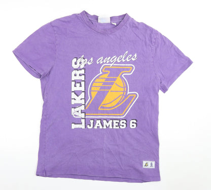 NBA Men's Purple Lakers T-Shirt, Medium, Sports Style