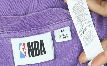 NBA Men's Purple Lakers T-Shirt, Medium, Sports Style