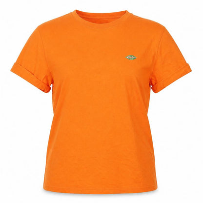 Womens UK Size 14 Element Orange Basic T-Shirt