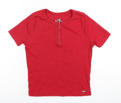 Womens UK Size S Hollister Red  T-Shirt