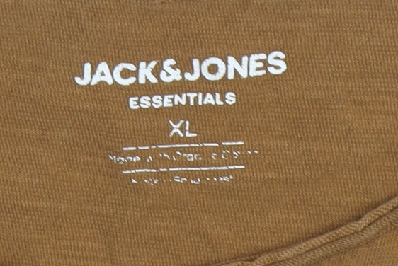 Mens UK Size XL JACK & JONES Brown  T-Shirt