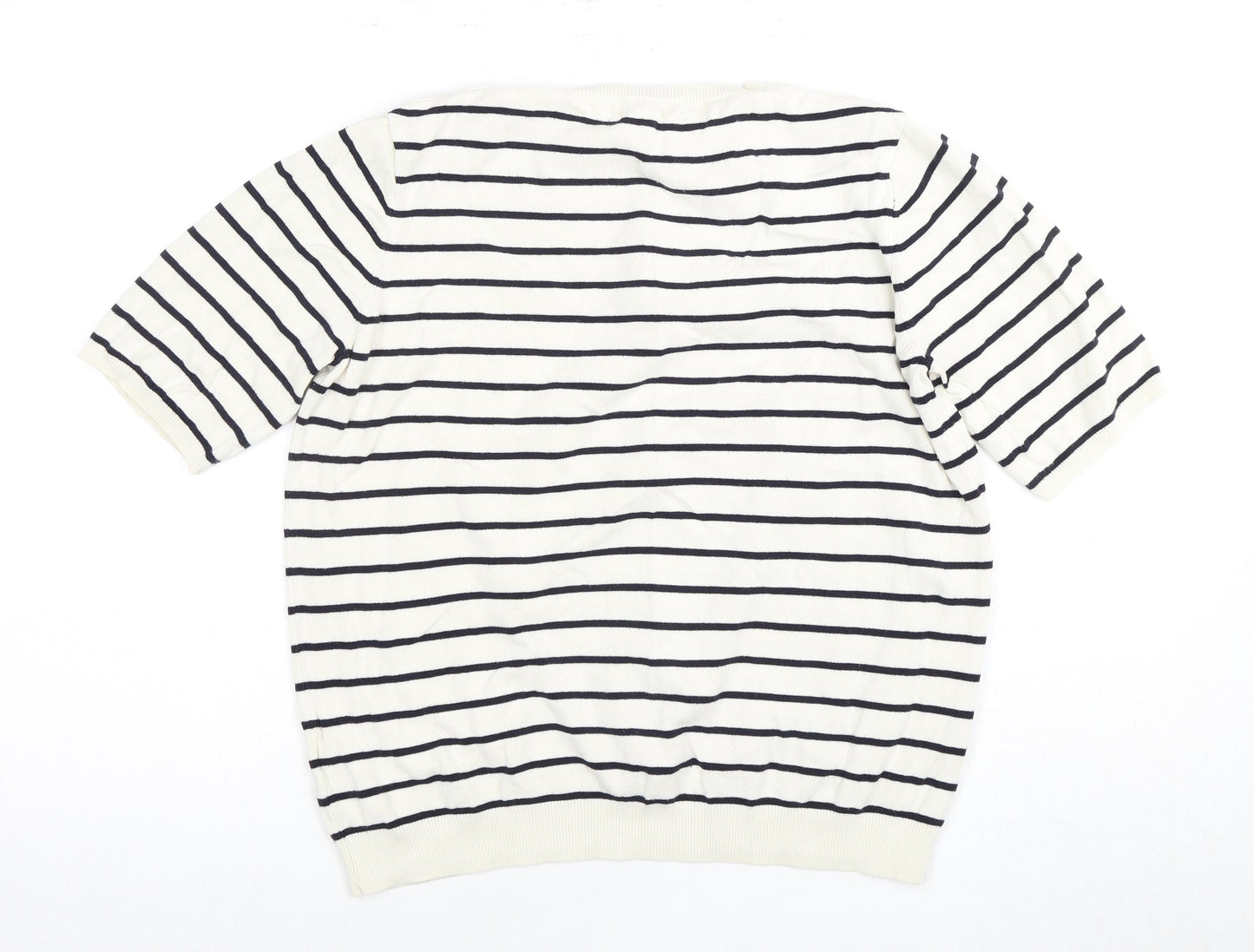 Womens UK Size L H&M White Basic T-Shirt