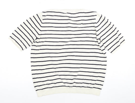 Womens UK Size L H&M White Basic T-Shirt