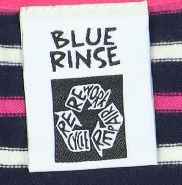Blue Rinse Unisex Multicoloured Striped Cropped Top