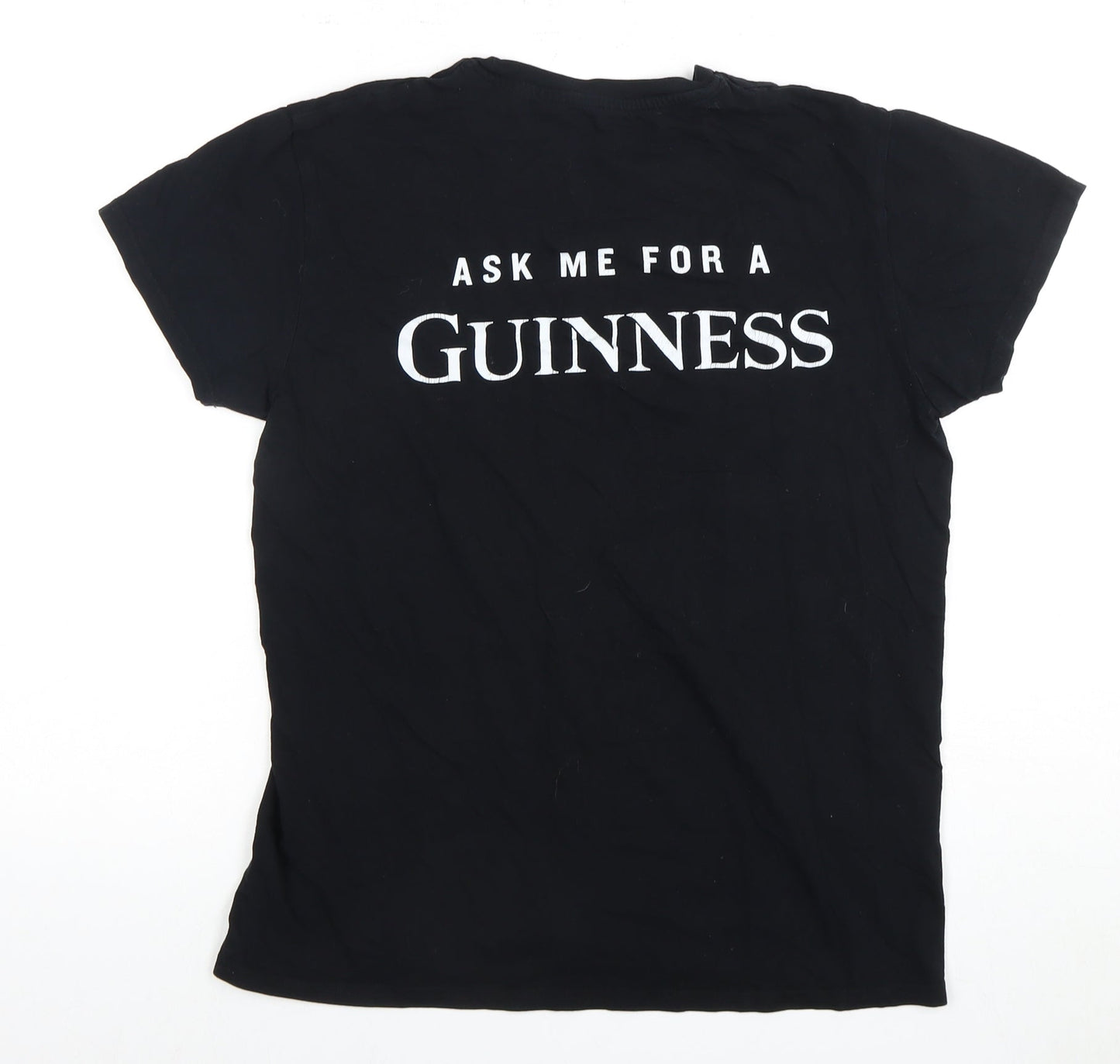 Mens UK Size M Guinness Black  T-Shirt
