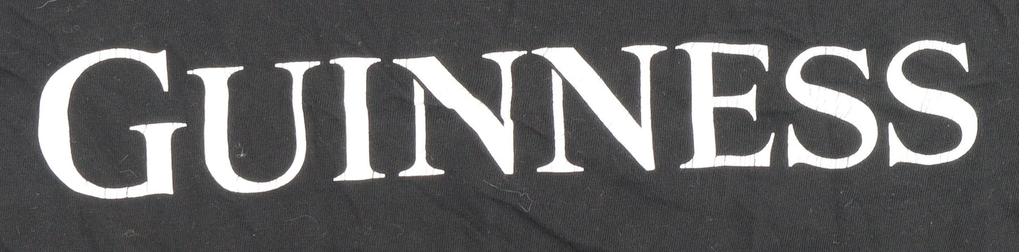 Mens UK Size M Guinness Black  T-Shirt
