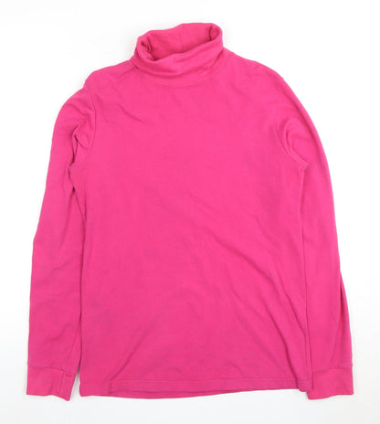 Womens UK Size S Crane Pink Basic T-Shirt