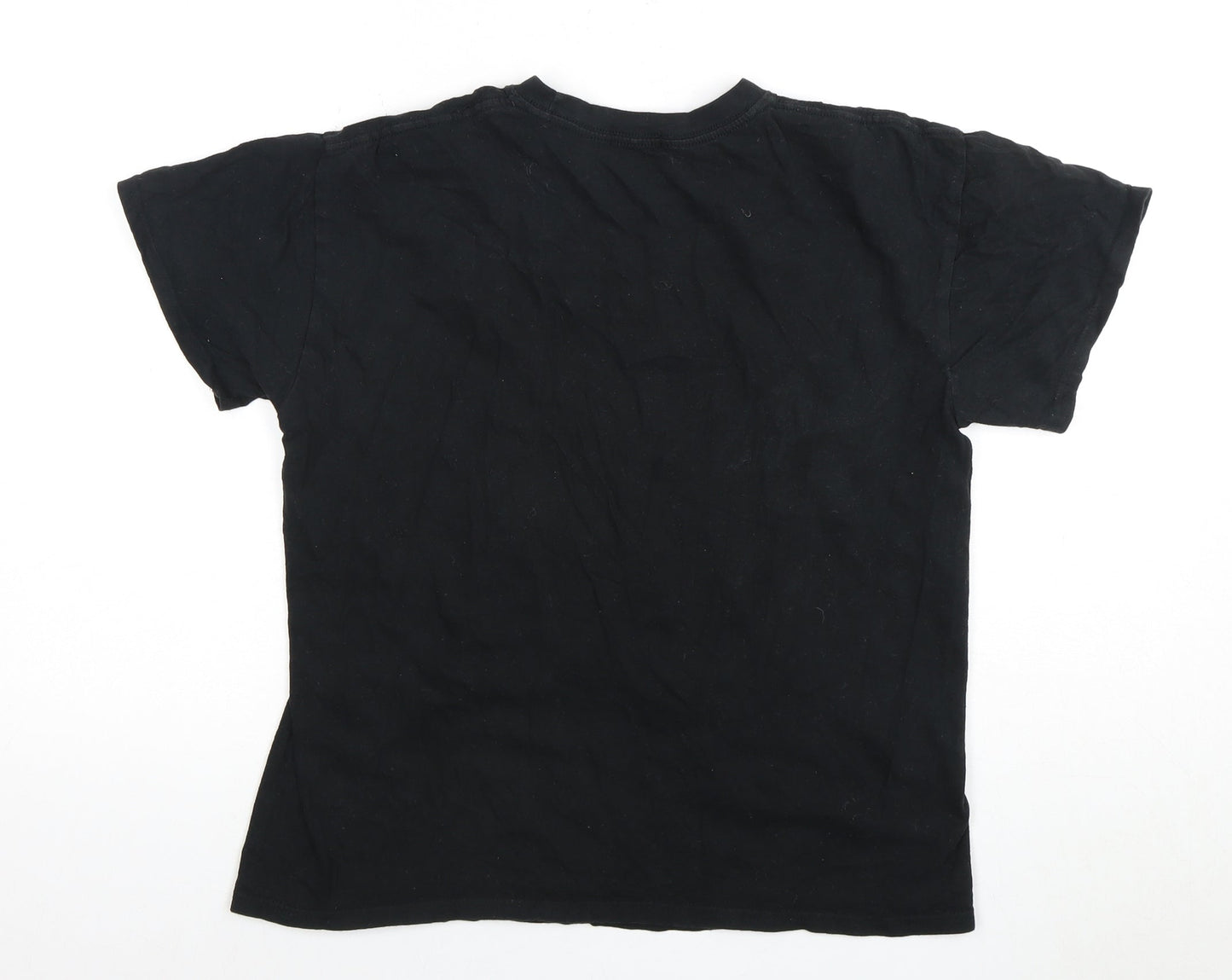 Womens UK Size S PRETTYLITTLETHING Black Basic T-Shirt
