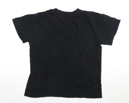 Womens UK Size S PRETTYLITTLETHING Black Basic T-Shirt