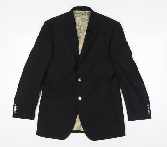 Mens UK Size 38 Marks and Spencer Regular Black Suit Jacket
