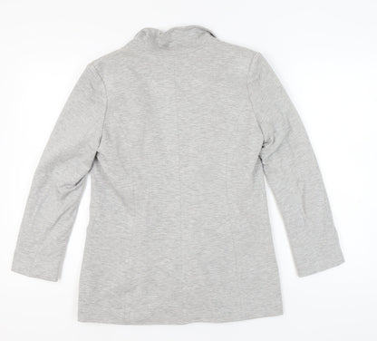 Oasis Women’s Grey Blazer Size 10 With Notch Lapel