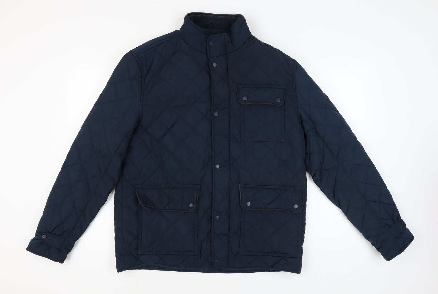 Mens UK Size XL Firetrap Blue Quilted Coat