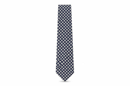 Hesketh & Turner Men's Blue Silk Designer Tie