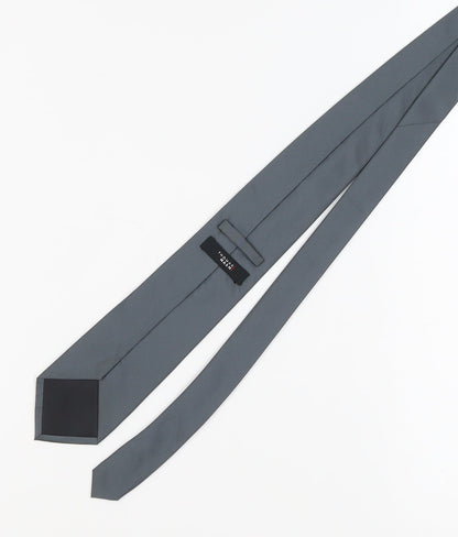 Thomas Nash Men's Grey Polyester Pointed Tie
