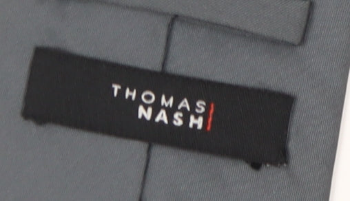 Thomas Nash Men's Grey Polyester Pointed Tie