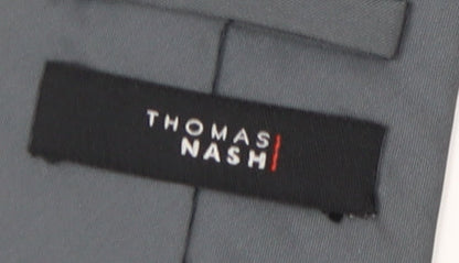 Thomas Nash Men's Grey Polyester Pointed Tie