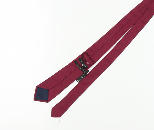 Massimo Dutti Men's Red Silk Slim Tie - New