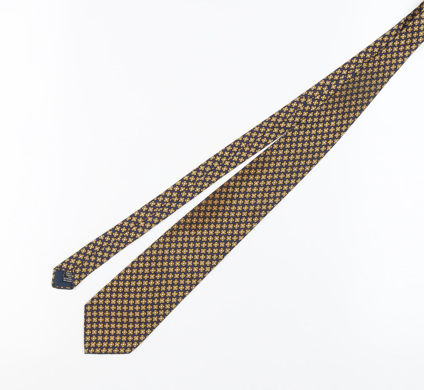 Mens Beaufort Blue Floral 100% Silk  Tie