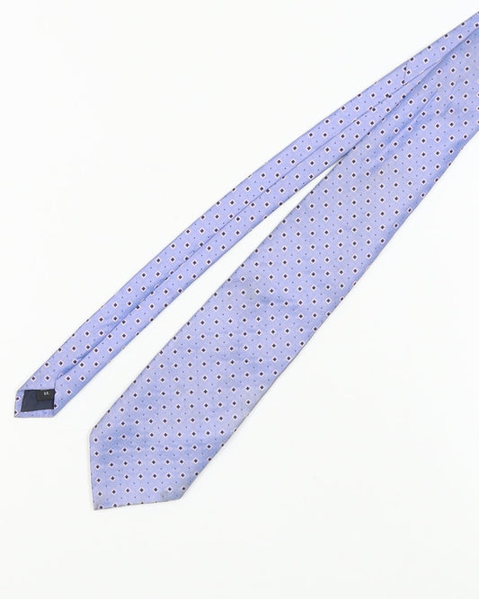 Pierre Cardin Men's Blue Geometric Silk Tie