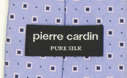 Pierre Cardin Men's Blue Geometric Silk Tie