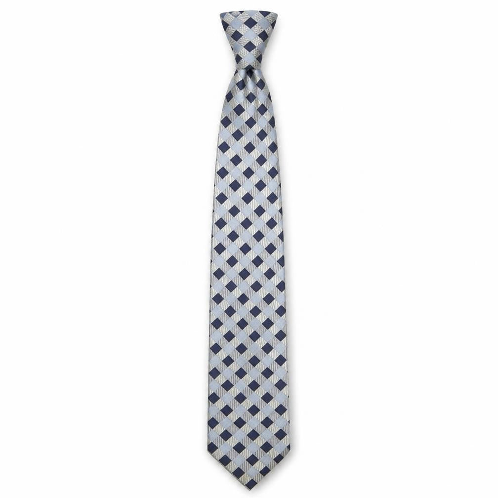 Mens The Savile Row Company Blue Plaids & Checks 100% Silk  Tie