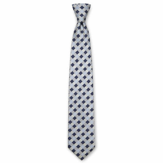 Mens The Savile Row Company Blue Plaids & Checks 100% Silk  Tie