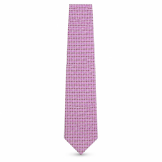 Mens Pierre Cardin Purple Geometric 100% Silk  Tie