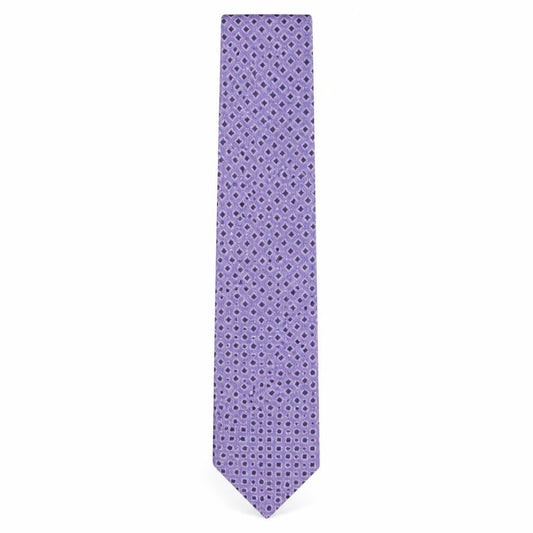 Mens Pierre Cardin Purple Geometric 100% Silk  Tie