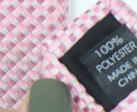 Thomas Nash Men's Pink Slim Tie Geometric Design One Size