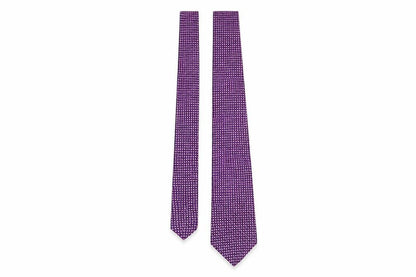 Mens Marks and Spencer Purple Paisley 100% Silk  Tie