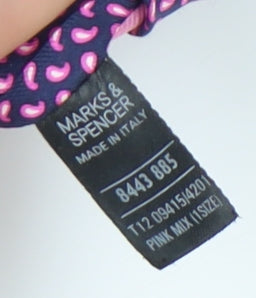 Marks and Spencer Men's Purple Paisley Tie One Size