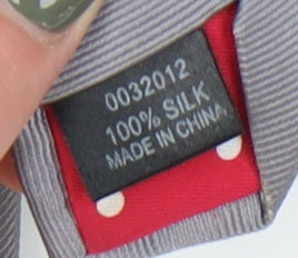 Jeff Banks Men's Grey Silk Tie