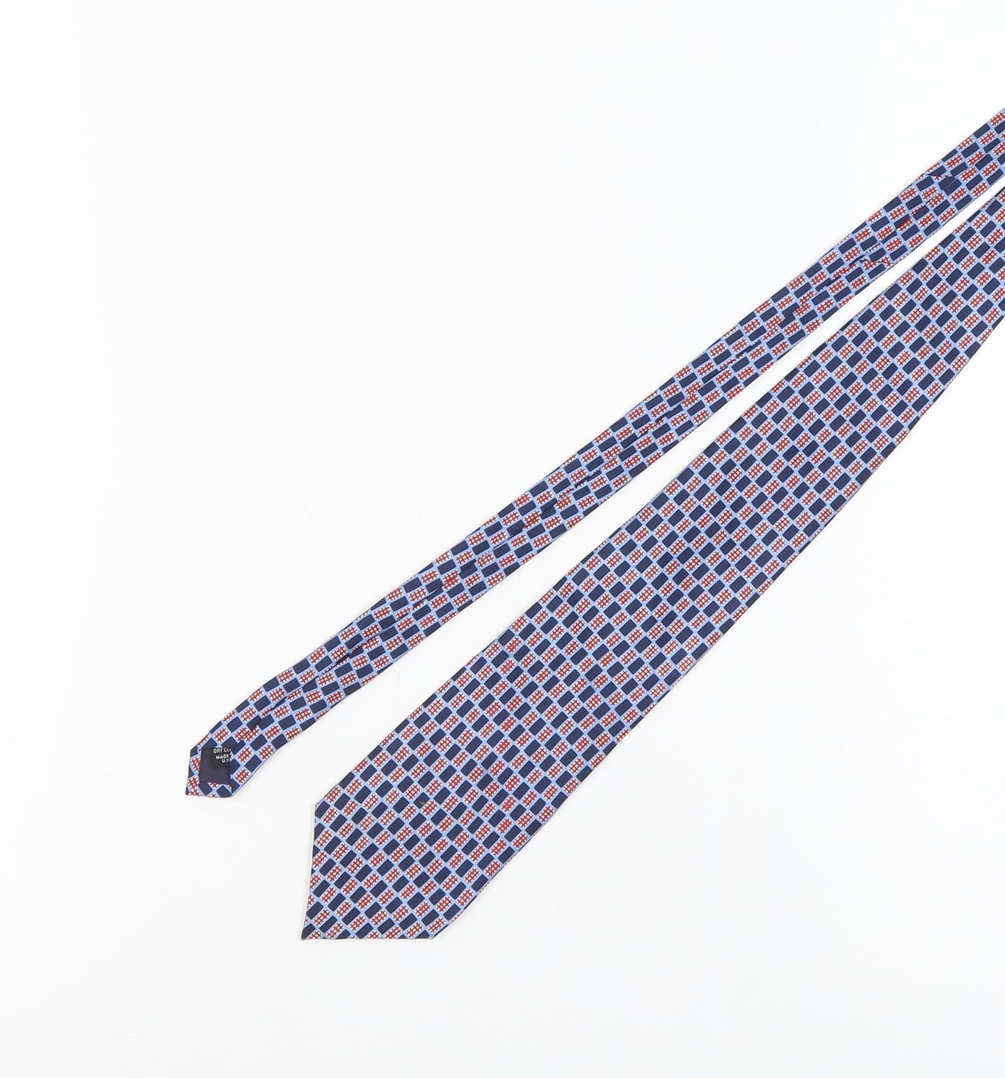 Pierre Cardin Men's Blue Geometric Silk Tie