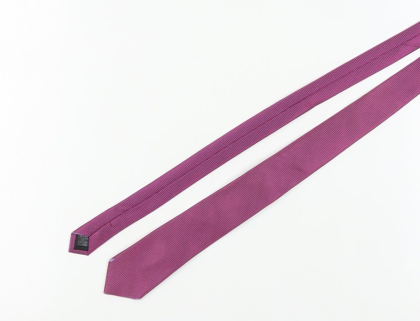 Mens French Connection Purple Geometric 100% Slim Tie