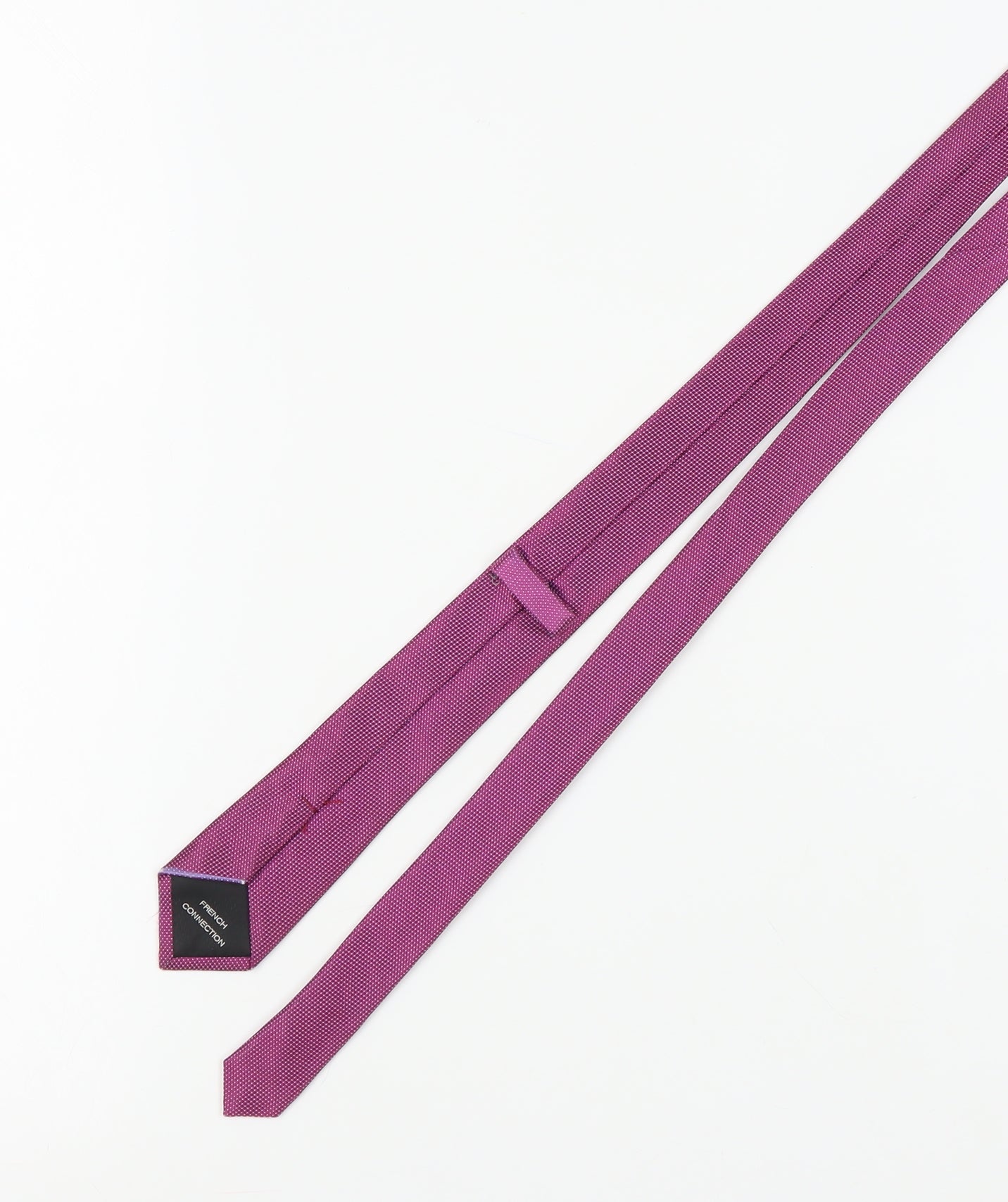 Mens French Connection Purple Geometric 100% Slim Tie