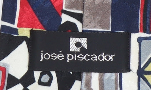 José Piscador Men's Multicoloured Slim Tie in Silk