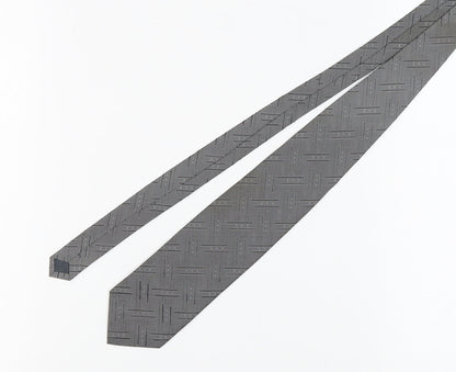 Valdini Men's Grey Geometric Tie, One Size