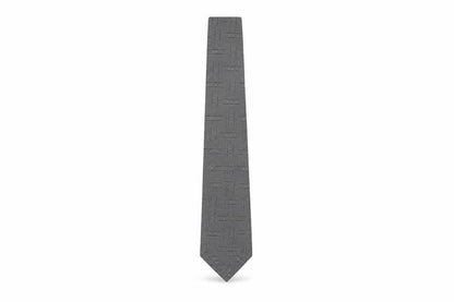 Valdini Men's Grey Geometric Tie, One Size