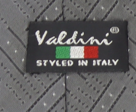 Valdini Men's Grey Geometric Tie, One Size