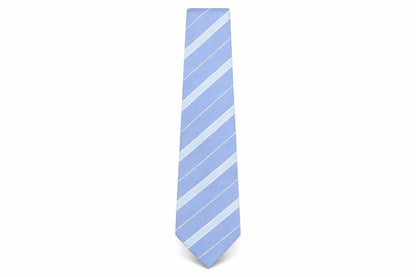 Mens Crombie Blue Striped 100% Silk  Tie