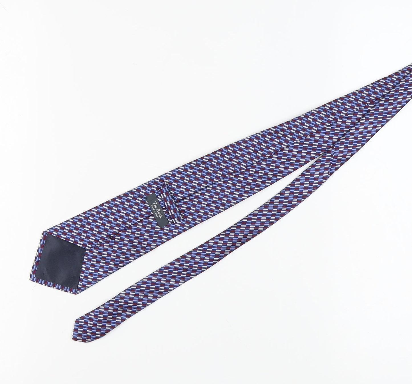 Tie Rack Men's Blue Red Geometric Silk Tie