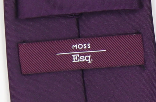 Moss Esq. Men's Purple Silk Tie